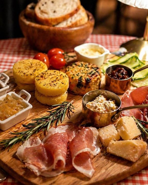 Italian antipasti platter